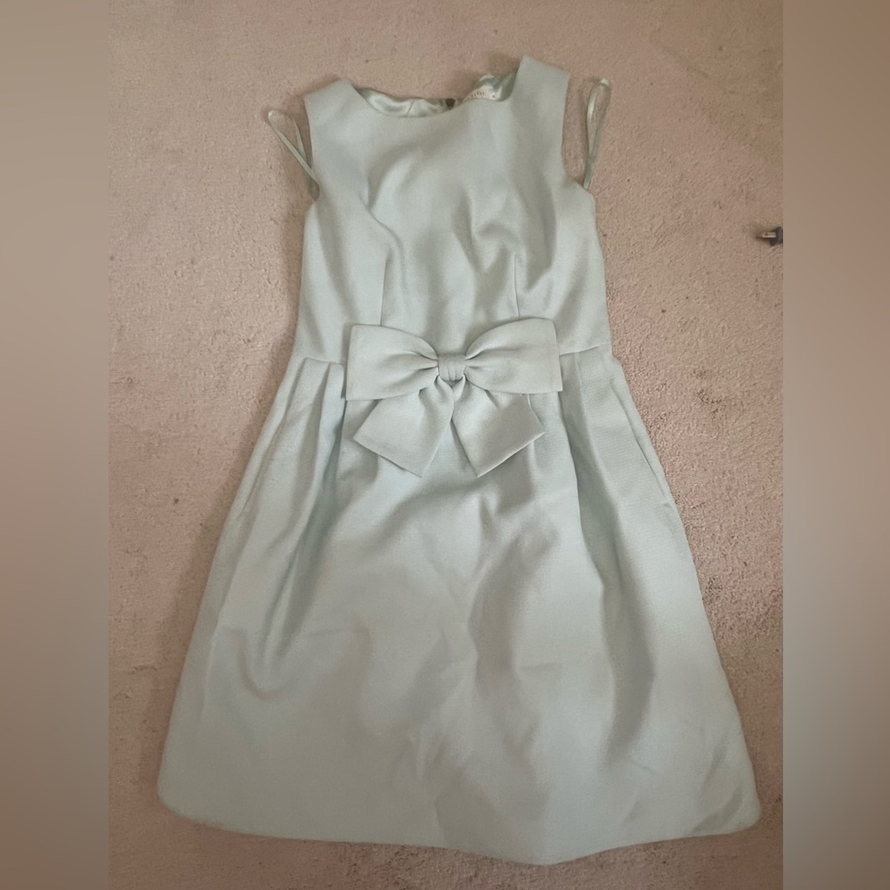 Ted Baker Blue and Silver Ruched Tiered Sundress
